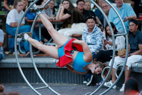 JOHN WOODS / WINNIPEG FREE PRESS
Silver Starlets performs at the Fringe in Winnipeg Tuesday, July 24, 2018.