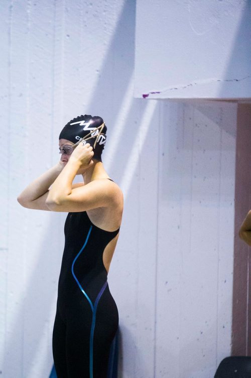 MIKAELA MACKENZIE / WINNIPEG FREE PRESS
Oksana Chaput swims the 100m butterfly in the junior championships at the Pan Am Pool in Winnipeg on Wednesday, July 25, 2018. 
Winnipeg Free Press 2018.