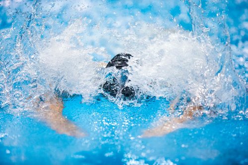 MIKAELA MACKENZIE / WINNIPEG FREE PRESS
Oksana Chaput swims the 100m butterfly in the junior championships at the Pan Am Pool in Winnipeg on Wednesday, July 25, 2018. 
Winnipeg Free Press 2018.