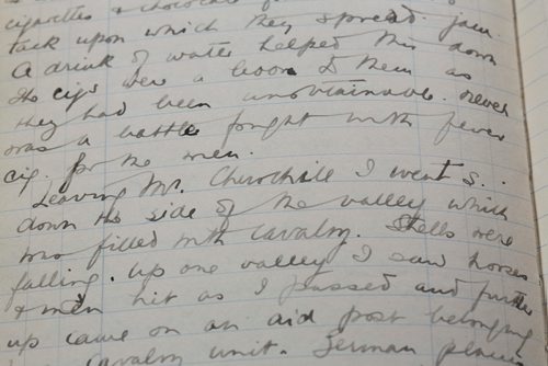 MIKE DEAL / WINNIPEG FREE PRESS
Captain Chaplain James Whillans' personal diary from the first World War.
180725 - Wednesday, July 25, 2018.