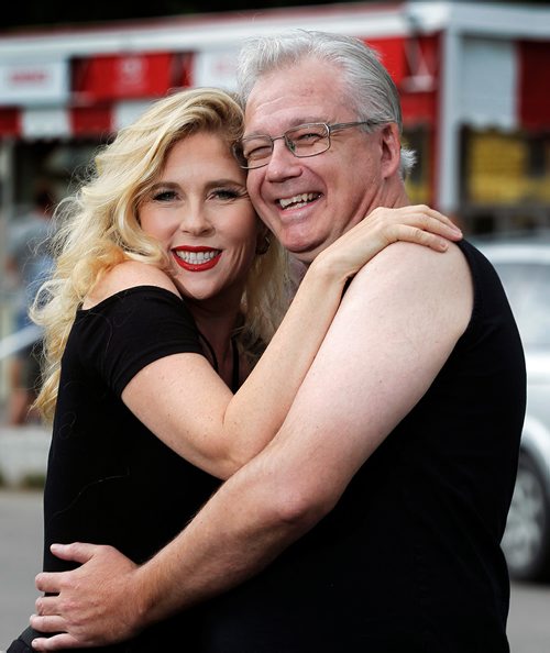PHIL HOSSACK / WINNIPEG FREE PRESS - Jennifer Hanson and Randy Apostle re-create the 25 yr old 'Grease' poster. See Dave Sanderson's story. - July 24, 2018
