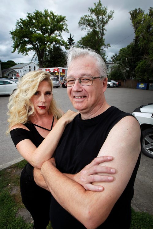 PHIL HOSSACK / WINNIPEG FREE PRESS - Jennifer Hanson and Randy Apostle re-create the 25 yr old 'Grease' poster. See Dave Sanderson's story. - July 24, 2018