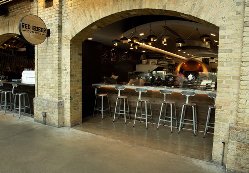 ANDREW RYAN / WINNIPEG FREE PRES The storefront of the Red Ember restaurant seen at The Forks Atrium on July 26, 2018.