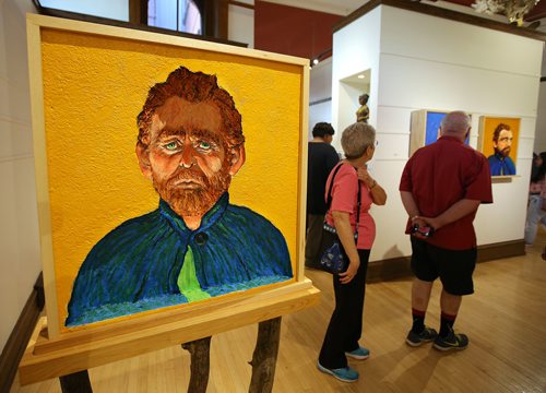 JASON HALSTEAD / WINNIPEG FREE PRESS

A portrait of Vincent Van Gogh, entitled 'To Be or Not To Be' at the opening of the Essential Joe Fafard  Van Gogh and Other Inspirations exhibition on July 6, 2018, at Mayberry Fine Art in the Exchange District. (See Social Page)