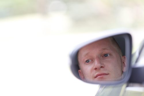 JOHN WOODS / WINNIPEG FREE PRESS
Jeremy Short, former driver with the food delivery service Skip The Dishes, is photographed in a car in Winnipeg Monday, July 30, 2018. The service provider is having labour issues.