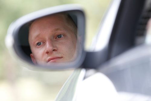 JOHN WOODS / WINNIPEG FREE PRESS
Jeremy Short, former driver with the food delivery service Skip The Dishes, is photographed in a car in Winnipeg Monday, July 30, 2018. The service provider is having labour issues.