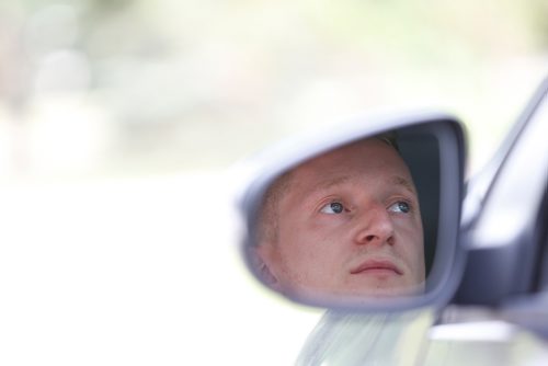 JOHN WOODS / WINNIPEG FREE PRESS
Jeremy Short, former driver with the food delivery service Skip The Dishes, is photographed in a car in Winnipeg Monday, July 30, 2018. The service provider is having labour issues.