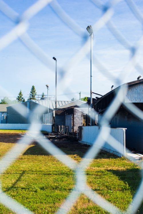 MIKAELA MACKENZIE / WINNIPEG FREE PRESS
The fire-damaged Assiniboia West Recreation Centre in Winnipeg on Thursday, Aug. 2, 2018. 
Winnipeg Free Press 2018.