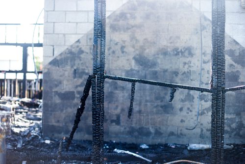 MIKAELA MACKENZIE / WINNIPEG FREE PRESS
The fire-damaged Assiniboia West Recreation Centre in Winnipeg on Thursday, Aug. 2, 2018. 
Winnipeg Free Press 2018.