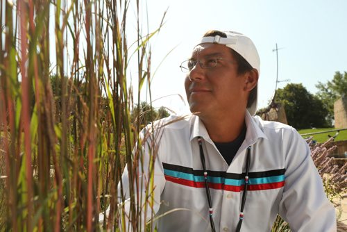 RUTH BONNEVILLE / WINNIPEG FREE PRESS

Portrait of Sgt. Kevin Redsky, founder of Hope in the Darkness Walk, next to the tall sweet grass in the Oodena Celebration Circle at The Forks Friday.  

Photo was taken after the press conference announcing the near completion of the walk across Canada by Redsky and other members of the police force, healthcare providers and supporters to raise awareness for young people facing mental health issues, Friday.  

See Ashely Prest story.  


August 3rd,, 2018
