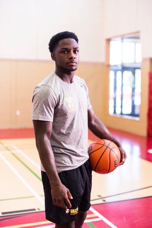 MIKAELA MACKENZIE / WINNIPEG FREE PRESS
Rising basketball star Daniel Sackey at the Sturgeon Heights Community Centre in Winnipeg on Monday, Aug. 6, 2018. 
Winnipeg Free Press 2018.