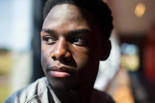 MIKAELA MACKENZIE / WINNIPEG FREE PRESS
Rising basketball star Daniel Sackey at the Sturgeon Heights Community Centre in Winnipeg on Monday, Aug. 6, 2018. 
Winnipeg Free Press 2018.