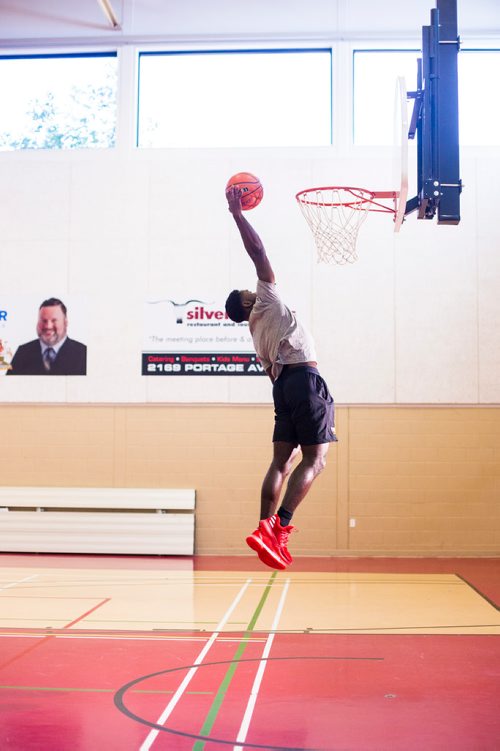 MIKAELA MACKENZIE / WINNIPEG FREE PRESS
Rising basketball star Daniel Sackey at the Sturgeon Heights Community Centre in Winnipeg on Monday, Aug. 6, 2018. 
Winnipeg Free Press 2018.