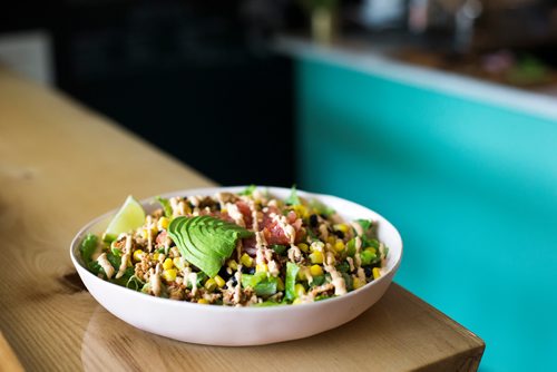 MIKAELA MACKENZIE / WINNIPEG FREE PRESS
The taco bowl at Circle Kitchen in Winnipeg on Tuesday, Aug. 7, 2018. 
Winnipeg Free Press 2018.