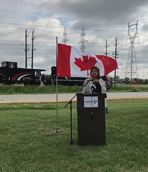 Canstar Community News On July 31, Kildonan-St. Paul MP MaryAnn Mihychuk announced $5.6 million in federal funding for upgrades to the Central Manitoba Railways Pine Falls subdivision line, which runs between from Canadian Nationals Symington Yard to the Imperial Oil terminal at Birds Hill. Cando Rail Services, which owns the line, will be matching the federal investment with another $5.6 million in upgrades. (SHELDON BIRNIE/CANSTAR/THE HERALD)