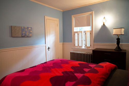 ANDREW RYAN / WINNIPEG FREE PRESS A view of the master bedroom of 118 Borebank St. in the River Heights neighbourhood on August 7, 2018.