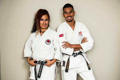 DAVID LIPNOWSKI / WINNIPEG FREE PRESS

Mother and son, Sofia and Rahim Mirza, are representing Canada in a world karate championship event in Panama. The two were photographed in their home Wednesday August 8, 2018.