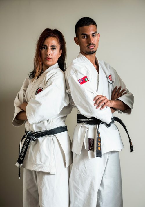 DAVID LIPNOWSKI / WINNIPEG FREE PRESS

Mother and son, Sofia and Rahim Mirza, are representing Canada in a world karate championship event in Panama. The two were photographed in their home Wednesday August 8, 2018.
