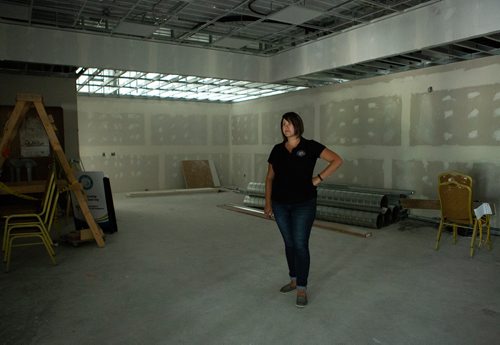 ANDREW RYAN / WINNIPEG FREE PRESS Zoé Nakata stands in what will become the interactive visitor's centre of the new Wildlife Haven and Rehabilitation Centre. The organization is hoping to move into the $3 million facility soon which boasts an interactive visitor centre, animal viewing area, and many other improvements over their current location south of Winnipeg. Shot on August 8, 2018.