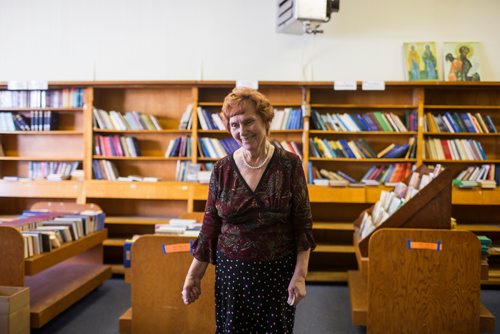 MIKAELA MACKENZIE / WINNIPEG FREE PRESS
Maria Bosak, editor of a Ukrainian newspaper that is closing, in Winnipeg on Wednesday, Aug. 8, 2018. The Ukrainian Voice has been published since 1910.
Winnipeg Free Press 2018.