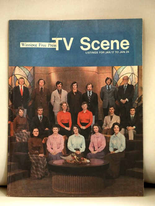 RUTH BONNEVILLE / WINNIPEG FREE PRESS

Description:Story: CBC Hymn Sing Chorus reunites for one-time concert in Winnipeg
 

Archival material, photo of the cover of the Winnipeg Free Press TV Scene from 1974.   

Brenda Suderman story.

August 9th, 2018