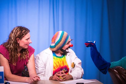 MIKAELA MACKENZIE / WINNIPEG FREE PRESS
The Good Day Show, a live TV show starring the puppet Noname is filmed at the Children's Hospital in Winnipeg on Wednesday, Aug. 8, 2018. The show has been running for over 30 years exclusively for the dozens of kids staying at the facility.
Winnipeg Free Press 2018.