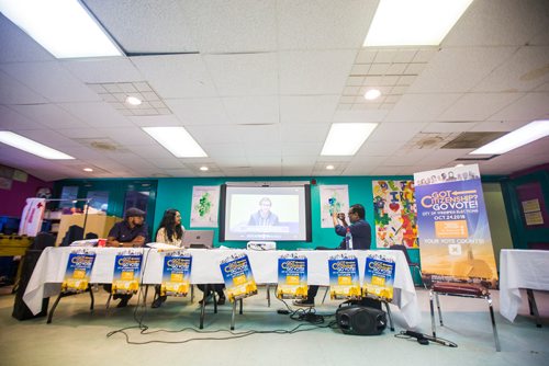 MIKAELA MACKENZIE / WINNIPEG FREE PRESS
In anticipation of the upcoming municipal election in October, Immigration Partnership Winnipeg launches a Newcomer Get Out the Vote campaign in Winnipeg on Tuesday, Aug. 14, 2018. 
Winnipeg Free Press 2018.