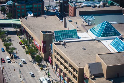 MIKAELA MACKENZIE / WINNIPEG FREE PRESS
Portage Place, as seen from the Manitoba Hydro building in Winnipeg on Wednesday, Aug. 15, 2018. 
Winnipeg Free Press 2018.