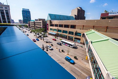 MIKAELA MACKENZIE / WINNIPEG FREE PRESS
Portage Place, as seen from the Manitoba Hydro building in Winnipeg on Wednesday, Aug. 15, 2018. 
Winnipeg Free Press 2018.