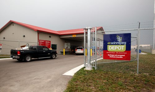 PHIL HOSSACK / WINNIPEG FREE PRESS -  The city's newest 4R Recycling Depot on Panet Road Thursday. See Jill Wilson's story. - August 15, 2018