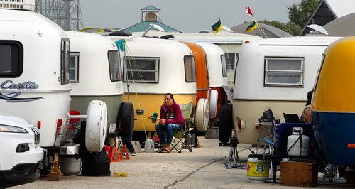 PHIL HOSSACK / WINNIPEG FREE PRESS - Boler Campers at Exhibition grounds Saturday. See Melissa Martin's story.  - August 17, 2018