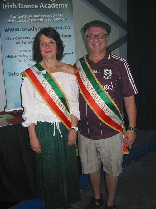 Canstar Community News Aug, 12, 2018 - The Celtic Irish ambassadors were greeting guests to their pavilion despite the extreme heat on Aug. 12. (ANDREA GEARY/CANSTAR COMMUNITY NEWS)