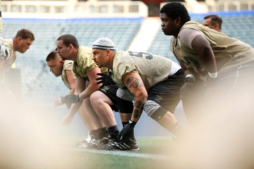 RUTH BONNEVILLE / WINNIPEG FREE PRESS

Sports Bisons

Photo of Bisons left Guard #55 Reid McMorris as he practices with the team at Investors Group Stadium Monday.


August 15/18
