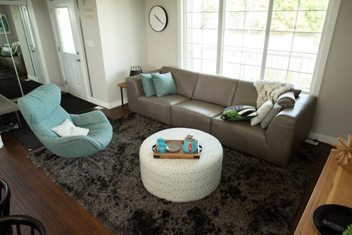 ANDREW RYAN / WINNIPEG FREE PRESS The main living room of a model home on Fourth Ave. in La Salle on August 20, 2018.