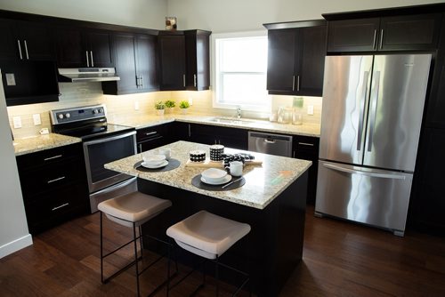 ANDREW RYAN / WINNIPEG FREE PRESS The kitchen of a model home on Fourth Ave. in La Salle on August 20, 2018.