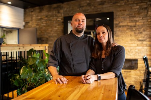 ANDREW RYAN / WINNIPEG FREE PRESS Co-Owners and spouses Peter Vlahos, the head chef, and Samantha Vlahos of Pete's Place in Osbourne village on August 20, 2018.