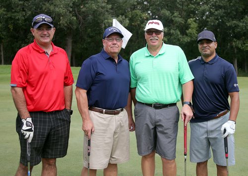 JASON HALSTEAD / WINNIPEG FREE PRESS

L-R: Rey Delaquis (Intact Insurance), Dave Sydorchuk, Jeff Coleman (Grace Hospital Foundation board chair) and Randy Stephens (Wawanesa Insurance) of the Patill/St. James Insurance team at the 2018 Grace Hospital Foundation Golf Classic at Breezy Bend Golf and Country Club on Aug. 13, 2018. (See Social Page)