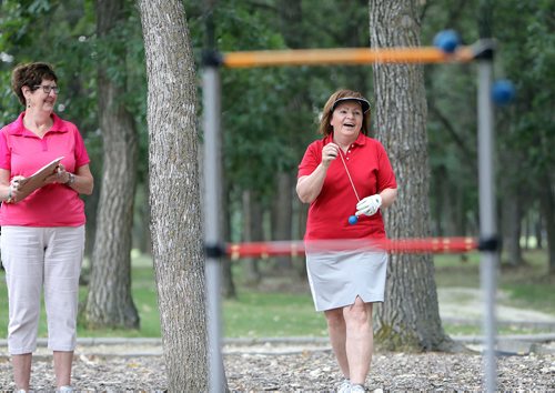JASON HALSTEAD / WINNIPEG FREE PRESS

Doneta Brotchie of Team Brotchie takes part in game at the 2018 Grace Hospital Foundation Golf Classic at Breezy Bend Golf and Country Club on Aug. 13, 2018. (See Social Page)