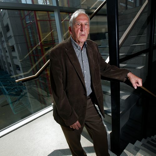 PHIL HOSSACK / WINNIPEG FREE PRESS -  U of M Professon Emeritus of Pharmacology Daniel Sitar poses at the McDermot ave Campus Wednesday afternoon. He comments on the "brain on Cannabis" for Joel Schlesinger, see his story.  - August 22, 2018