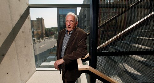 PHIL HOSSACK / WINNIPEG FREE PRESS -  U of M Professon Emeritus of Pharmacology Daniel Sitar poses at the McDermot ave Campus Wednesday afternoon. He comments on the "brain on Cannabis" for Joel Schlesinger, see his story.  - August 22, 2018