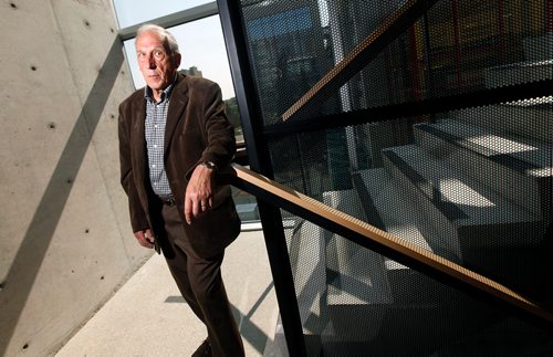 PHIL HOSSACK / WINNIPEG FREE PRESS -  U of M Professon Emeritus of Pharmacology Daniel Sitar poses at the McDermot ave Campus Wednesday afternoon. He comments on the "brain on Cannabis" for Joel Schlesinger, see his story.  - August 22, 2018