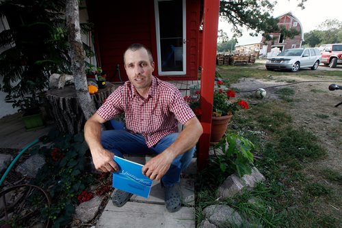 PHIL HOSSACK / WINNIPEG FREE PRESS -  Sitting on the porch of his Morden area home, Will Braun, co-ordinator of the Interchurch Council on Hydropower, says reports of Hydro's social impact problems in the north have been around since 1975 (he provided us a report of a hearing from that year, conducted by former chief justice Cecil Rhodes Smith). He feels guilty  the council hasn't pushed harder for an investigation until now, specifically after hearing Fox Lake testimonies in 1999. Jessica Botelho-Urbanski story.  - August 23, 2018