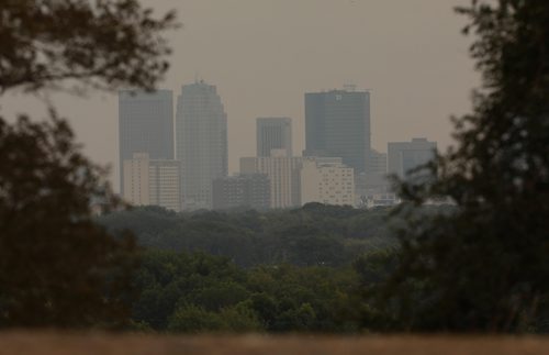 RUTH BONNEVILLE / WINNIPEG FREE PRESS

View of smokey, hazy downtown Winnipeg from Westview Park Friday.

Haze and smoke possibly  due to local fires not BC fires.

See story. 


August 24/18
