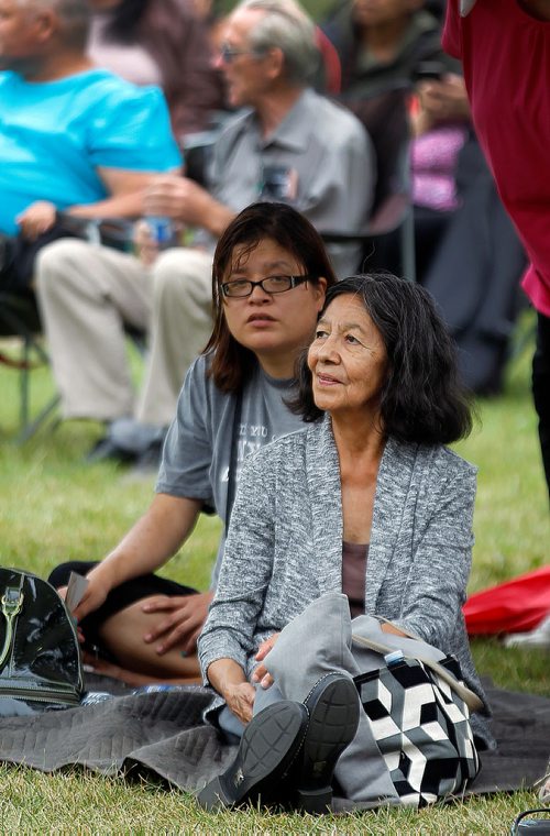 PHIL HOSSACK / WINNIPEG FREE PRESS -   St John's Park - Young and Old Saturday afternoon at the 'No Stone Unturned' concert. See Eric Pindera's story. - August 25, 2018