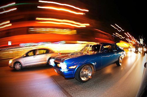 JOHN WOODS / WINNIPEG FREE PRESS
Mike Teichert and Shannon Parisian photographed in their 73 Nova during cruise night Sunday, August 26, 2018.