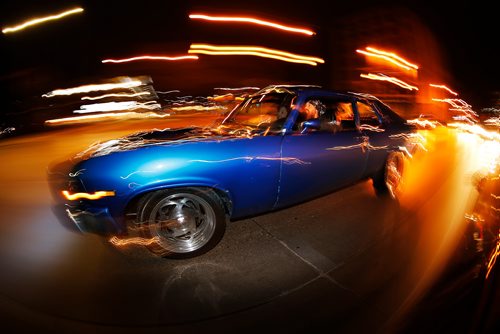 JOHN WOODS / WINNIPEG FREE PRESS
Mike Teichert and Shannon Parisian photographed in their 73 Nova during cruise night Sunday, August 26, 2018.