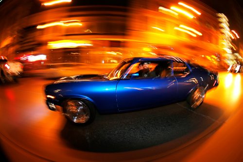 JOHN WOODS / WINNIPEG FREE PRESS
Mike Teichert and Shannon Parisian photographed in their 73 Nova during cruise night Sunday, August 26, 2018.