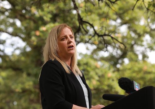 RUTH BONNEVILLE / WINNIPEG FREE PRESS


Mayoral candidate, Jenny Motkaluk, makes 
policy announcement on Winnipegs meth crisis
at Harrow Park Friday.
 
Aldo Santin
City Hall Reporter


August 31/18
