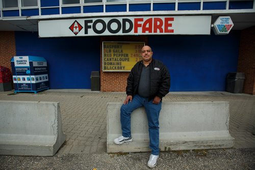 MIKE DEAL / WINNIPEG FREE PRESS
Munther Zeid at his Food Fare location at 2285 Portage Avenue says a provincial inspector ordered him to close his store at that location yesterday and he refused. All their stores were open yesterday, apparently violating Labour Day laws. He says it's ridiculous they have to close when the casinos are open. 
180904 - Tuesday, September 04, 2018.