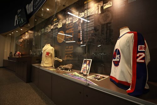 RUTH BONNEVILLE / WINNIPEG FREE PRESS 

The Manitoba Hockey Hall of Fame, in conjunction with True North Sports + Entertainment, unveiled Manitoba Hockey Hall of Fame display at Iceplex Tuesday.  

Photo of display only after it was unveiled.   


September 4/18 
